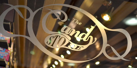 Candy store branding by Sunflower design