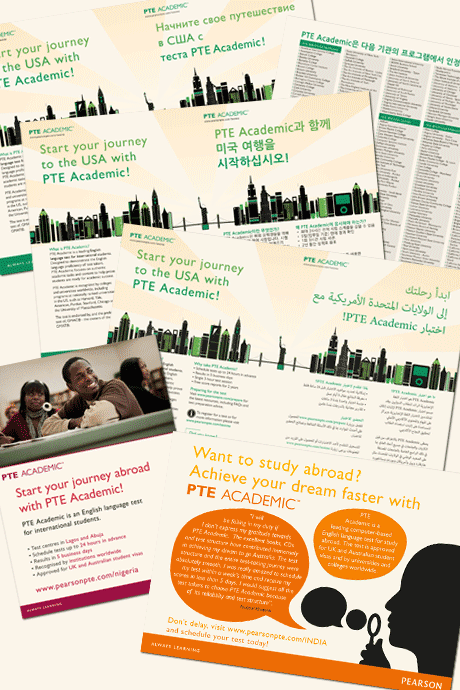 bi-lingual flyers and advertisement designs from Sunflower
